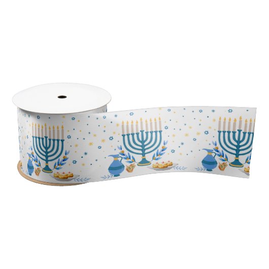 Decoratief Menorah Hanukkah Holiday Lint (Spoel)