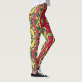 Decoratief met de hand getekend naadloos Abstract  Leggings (Rechts)