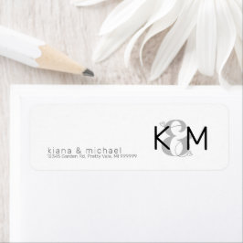 Decoratief Modern Wedding ID887 Etiket