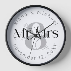 Decoratief Modern Wedding Mr & Mrs ID887