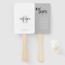 Decoratief Modern Wedding Mr & Mrs ID887 Handwaaier