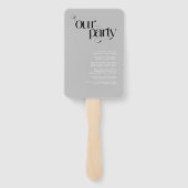 Decoratief Modern Wedding Mr & Mrs ID887 Handwaaier (Achterkant)