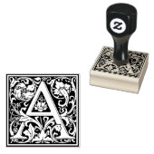 Decoratief Monogram Letter A Rubberstempel (Gestempeld)