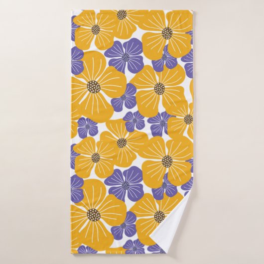 Decoratief mooie abstracte florale stijl badhanddoek (Badhanddoek)
