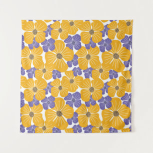 Decoratief mooie abstracte florale stijl wandkleed