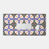 Decoratief Mozaïek Keramisch Tegel Patroon Bureaumat (Keyboard & Muis)