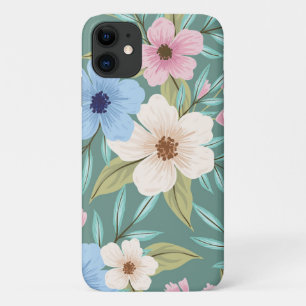 Decoratief mozaïekbloem iPhone 11 hoesje