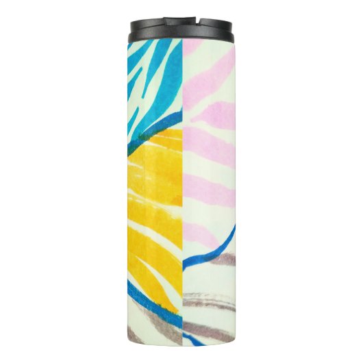 decoratief naadloos model w thermosbeker (Achterkant)