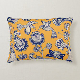 decoratief naadloos patroon met vogels, pa accent kussen