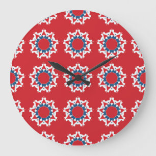 Decoratief naadloos patroon rond element grote klok