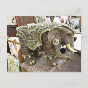Decoratief olifant briefkaart