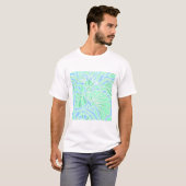 Decoratief onderwater leek ontwerp. t-shirt (Voorkant volledig)
