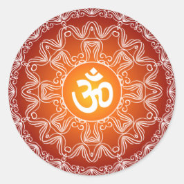 Decoratief ontwerp ronde sticker