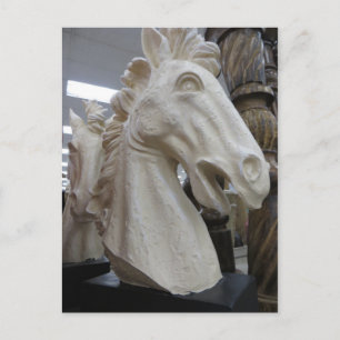 Decoratief paardenhoofd briefkaart