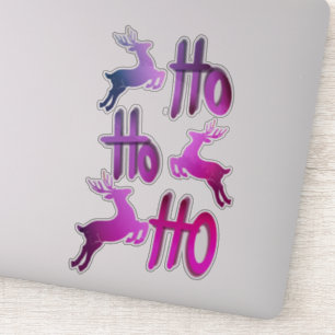 Decoratief paars en violet. sticker