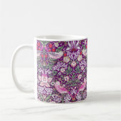Decoratief Paars William Morris Strawberry Thief Koffiemok (Links)