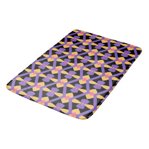 Decoratief Paarse en Geel Badmat