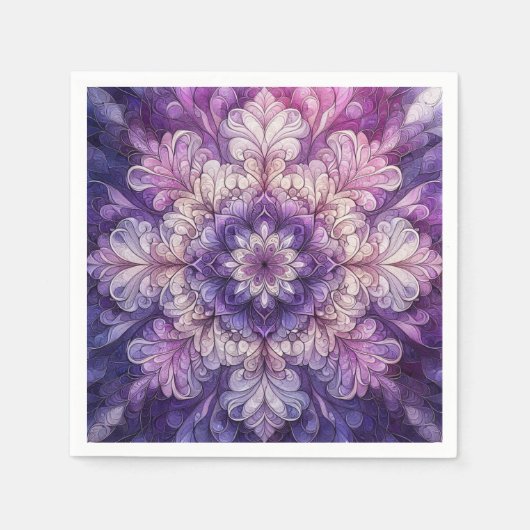 Decoratief Paarse Servet (Voorkant)