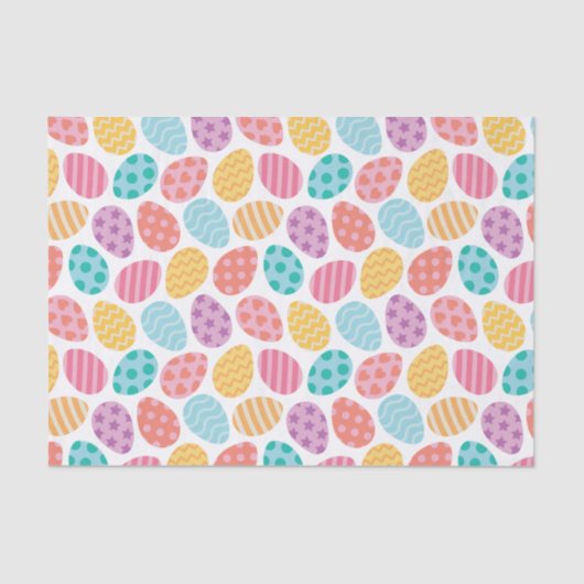 Decoratief paaspatroon tissuepapier (Voorkant)