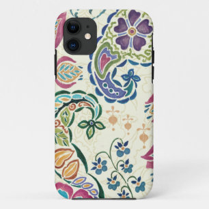 Decoratief pacock en kleurrijke bloemen iPhone 11 hoesje