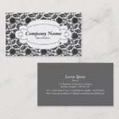 Decoratief paneel 01 - Wit - Floral Pattern280313 Visitekaartje (Voorkant / Achterkant)