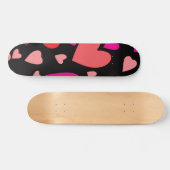 Decoratief papier hart 1 skateboard (Horizontaal)