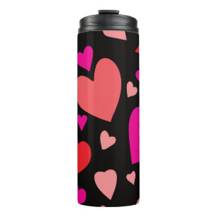 Decoratief papier hart 1 thermosbeker