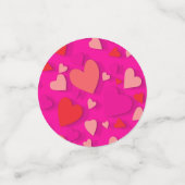 Decoratief papier hart 2 confetti (Kleine voorkant)