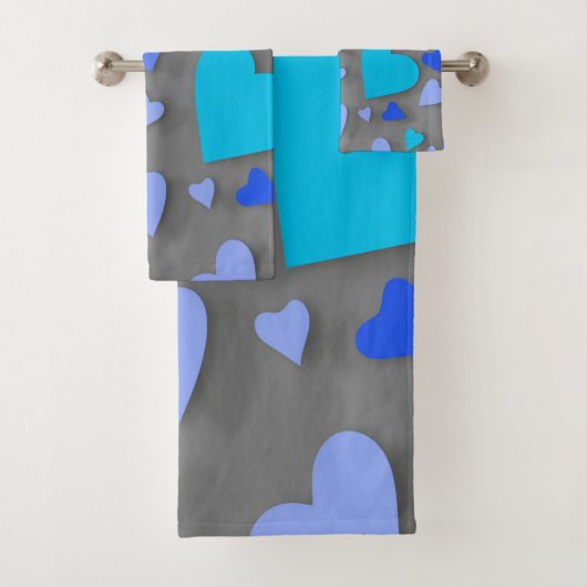 Decoratief papier hart 4 bad handdoek (Insitu)