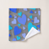 Decoratief papier hart 4 bad handdoek (Wasdoekje)