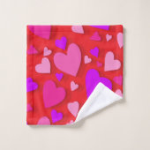 Decoratief papier hart 5 bad handdoek (Wasdoekje)