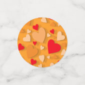 Decoratief papier hart 7 confetti (Kleine voorkant)
