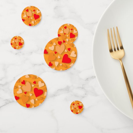 Decoratief papier hart 7 confetti (Groep)