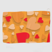 Decoratief papier hart 7 golfhanddoek (Horizontaal)