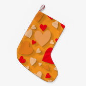 Decoratief papier hart 7 kleine kerstsok (Voorkant (Hangend))