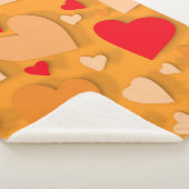 Decoratief papier hart 7 sherpa deken (3/4)