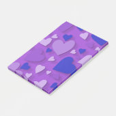 Decoratief papier hart 9 post-it® notes (Schuin)