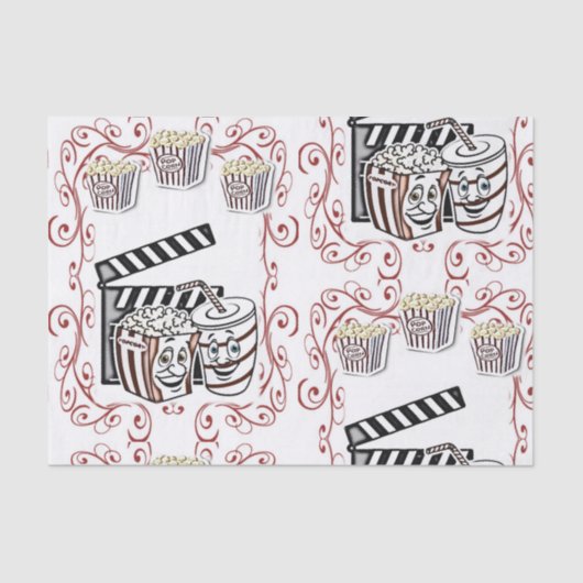 Decoratief papier popcorn (Voorkant)