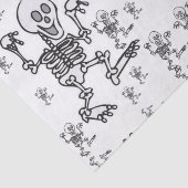 Decoratief papier skeletten halloween (Detail)