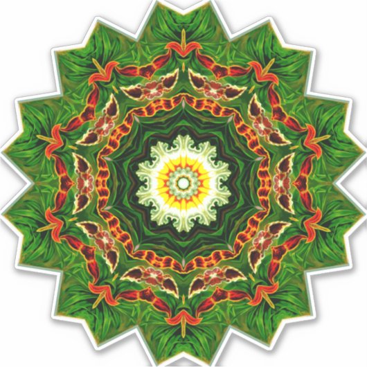 Decoratief patroon, feestelijk ontwerp, sticker (Voorkant)