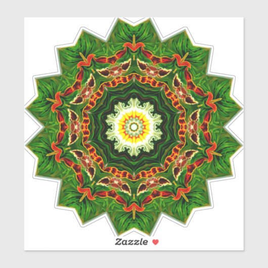 Decoratief patroon, feestelijk ontwerp, sticker (Vel)