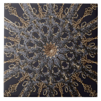  decoratief patroon in gothische stijl tegeltje