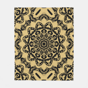 Decoratief patroon in oostelijke stijl. Kleur in b Fleece Deken