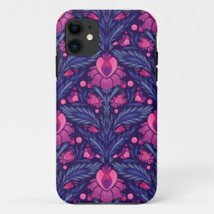 Decoratief patroon met harten iPhone 11 hoesje