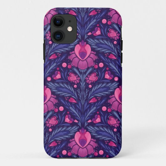 Decoratief patroon met harten Case-Mate iPhone case (Achterkant)