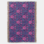 Decoratief patroon met harten deken (Voorkant Verticaal)