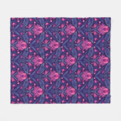 Decoratief patroon met harten fleece deken (Voorkant (Horizontaal))