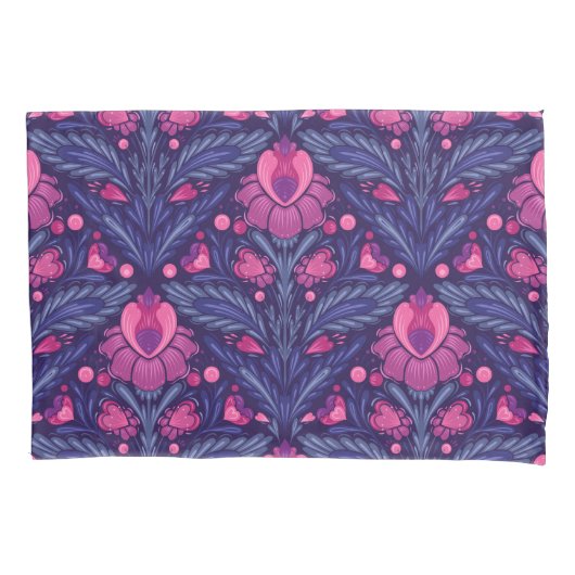 Decoratief patroon met harten kussensloop (Voorkant)