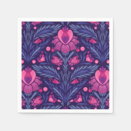 Decoratief patroon met harten servet