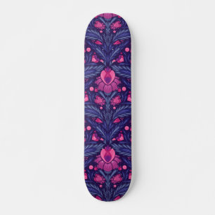 Decoratief patroon met harten skateboard